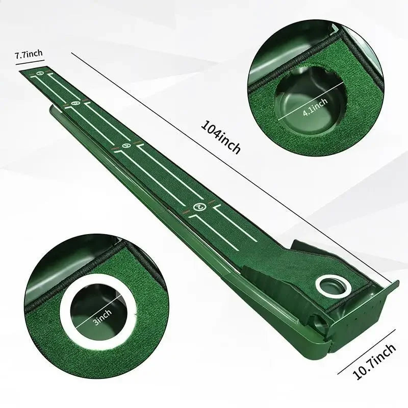 Nextra® Golf Putting Mat with Ball Return Pro