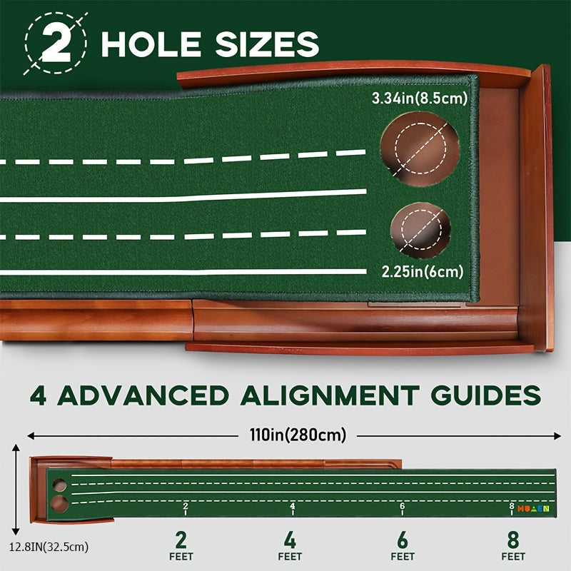Nextra® Golf Putting Mat with Ball Return