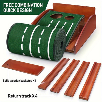 Nextra® Golf Putting Mat with Ball Return
