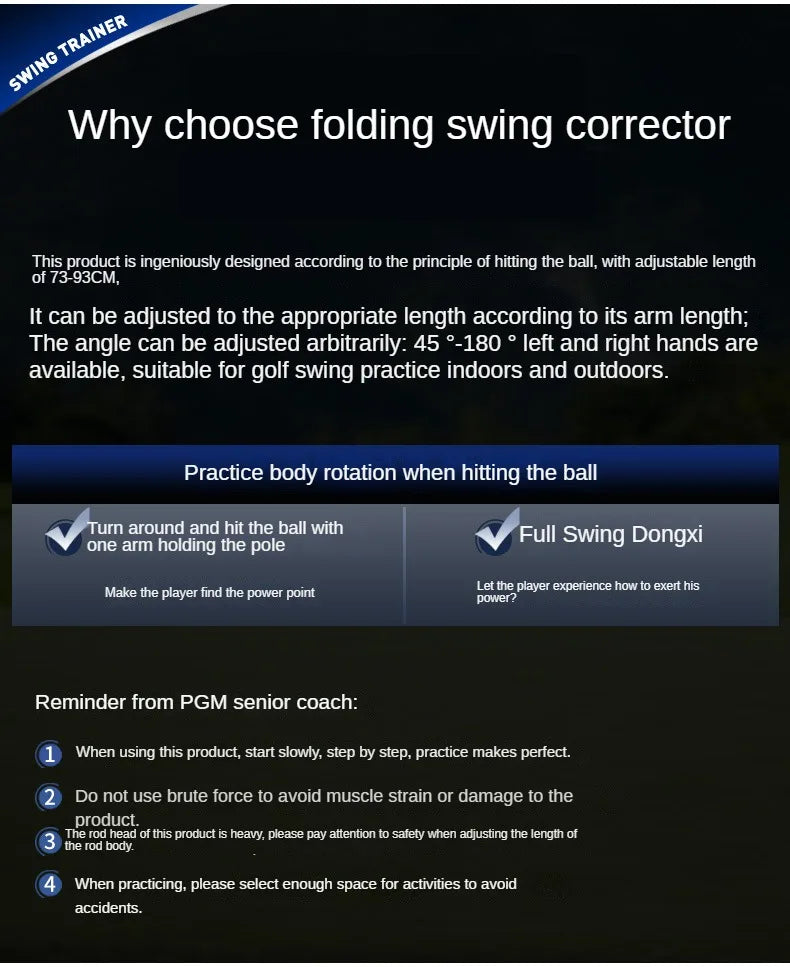 Nextra® Golf Swing Trainer Folding