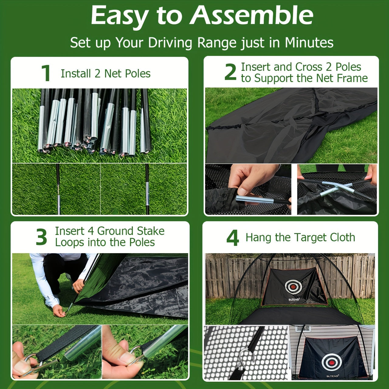 Nextra® Combo Golf Practice Net 10x7ft