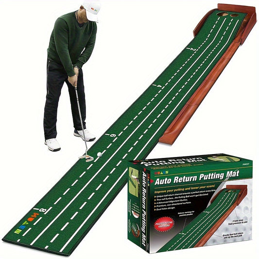 Nextra® Golf Putting Mat with Ball Return