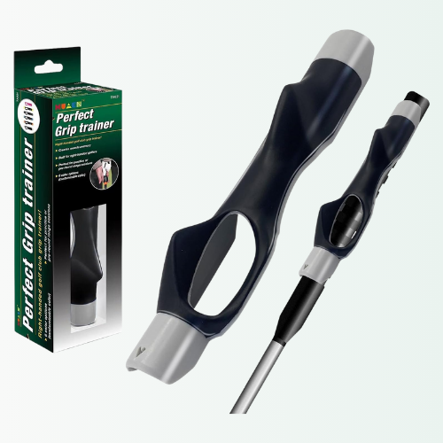 Perfect Grip trainer with packaging on a white background